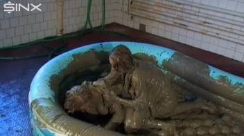 Catfighting Babes Mud Wrestle To Settle! Screencap 28 on www.sinx.com