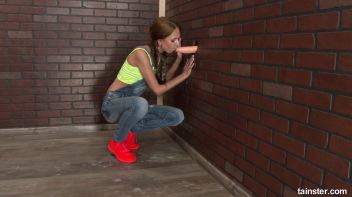 This skinny babe is receiving a gooey slimewave Screencap 9 on www.sinx.com