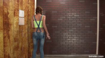 This skinny babe is receiving a gooey slimewave Screencap 3 on www.sinx.com