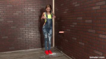 This skinny babe is receiving a gooey slimewave Screencap 38 on www.sinx.com