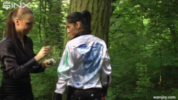 Paint Covered Lexi Dona Orgasms In The Woods - Cam 1 Screencap 51 on www.sinx.com