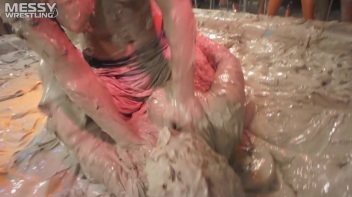 Muddy Wrestling Special: 2 Amateur Battles - Audience vs. Audience Screencap 15 on www.sinx.com