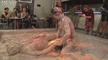 Muddy Wrestling Special: 2 Amateur Battles - Audience vs. Audience Screencap 17 on www.sinx.com