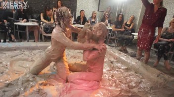 Muddy Wrestling Special: 2 Amateur Battles - Audience vs. Audience Screencap 30 on www.sinx.com