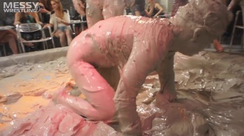 Muddy Wrestling Special: 2 Amateur Battles - Audience vs. Audience Screencap 33 on www.sinx.com