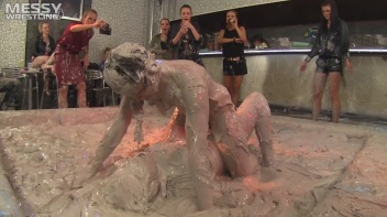 Muddy Wrestling Special: 2 Amateur Battles - Audience vs. Audience Screencap 42 on www.sinx.com