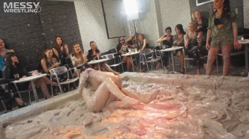 Muddy Wrestling Special: 2 Amateur Battles - Audience vs. Audience Screencap 6 on www.sinx.com