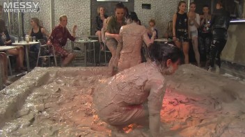Muddy Wrestling Special: 2 Amateur Battles - Audience vs. Audience Screencap 65 on www.sinx.com