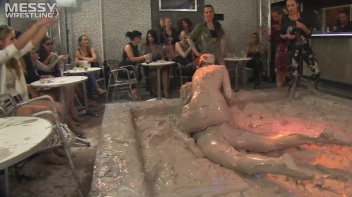 Muddy Wrestling Special: 2 Amateur Battles - Audience vs. Audience Screencap 8 on www.sinx.com