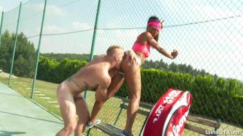 Tennis Court Pounding Screencap 94 on www.sinx.com