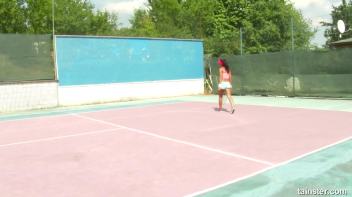 Tennis Court Pounding Screencap 11 on www.sinx.com