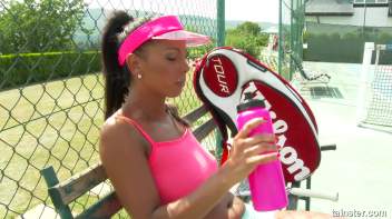 Tennis Court Pounding Screencap 14 on www.sinx.com