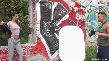 Brunette Model Takes His Jizz And Piss Screencap 6 on www.sinx.com