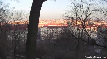 Beautiful POV Blowjob Overlooking Beautiful Prague Screencap 2 on www.sinx.com