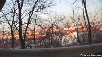 Beautiful POV Blowjob Overlooking Beautiful Prague Screencap 4 on www.sinx.com