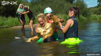 Soaking wet catfight with stuck up blondes Screencap 24 on www.sinx.com