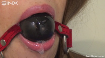 Stocking Clad Cutie Drools With Ball Gag Screencap 28 on www.sinx.com