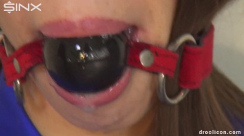 Stocking Clad Cutie Drools With Ball Gag Screencap 29 on www.sinx.com