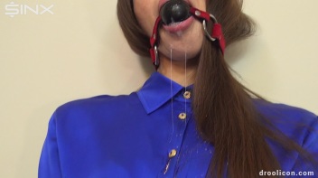 Stocking Clad Cutie Drools With Ball Gag Screencap 36 on www.sinx.com