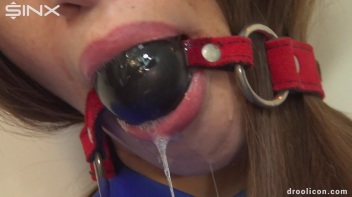 Stocking Clad Cutie Drools With Ball Gag Screencap 38 on www.sinx.com
