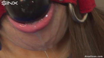 Stocking Clad Cutie Drools With Ball Gag Screencap 53 on www.sinx.com