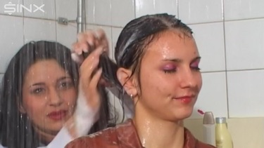Latest deal - Raven Haired Babes Lather Up Their Hair
