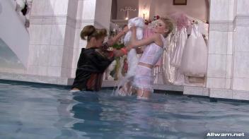 Bitchy Bride To Be In Wetlook Catfight Screencap 45 on www.sinx.com