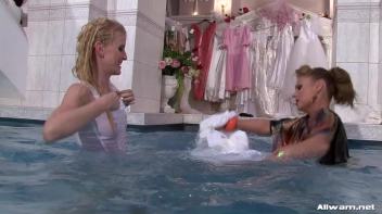 Bitchy Bride To Be In Wetlook Catfight Screencap 67 on www.sinx.com