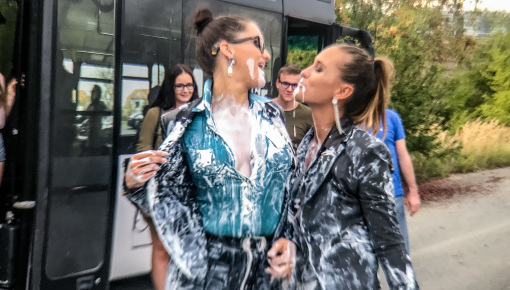 Latest deal - Bitchy Europeans Get Drenched In Milk Outside