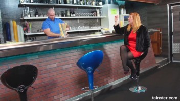 Bartender Concocts His Special Cocktail:  Jizz and Piss On MILF! Screencap 9 on www.sinx.com