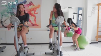 Shemale threesome after intense workout Screencap 1 on www.sinx.com