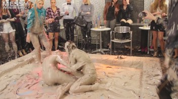 Messy Wrestling: 2 Power Packed Audience Mud Brawl Blasts Them All! Let's Get Messyyyyyyy!!! Screencap 90 on www.sinx.com