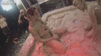 Messy Wrestling: 2 Power Packed Audience Mud Brawl Blasts Them All! Let's Get Messyyyyyyy!!! Screencap 91 on www.sinx.com