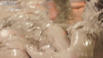 Messy Wrestling: 2 Power Packed Audience Mud Brawl Blasts Them All! Let's Get Messyyyyyyy!!! Screencap 93 on www.sinx.com