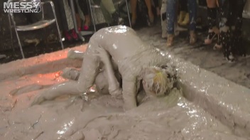 Messy Wrestling: 2 Power Packed Audience Mud Brawl Blasts Them All! Let's Get Messyyyyyyy!!! Screencap 13 on www.sinx.com