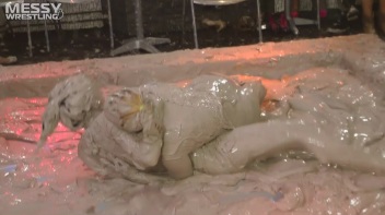 Messy Wrestling: 2 Power Packed Audience Mud Brawl Blasts Them All! Let's Get Messyyyyyyy!!! Screencap 17 on www.sinx.com