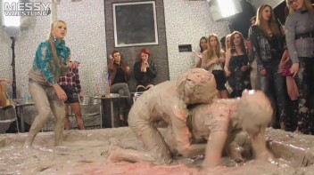 Messy Wrestling: 2 Power Packed Audience Mud Brawl Blasts Them All! Let's Get Messyyyyyyy!!! Screencap 23 on www.sinx.com
