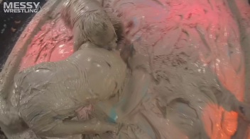 Messy Wrestling: 2 Power Packed Audience Mud Brawl Blasts Them All! Let's Get Messyyyyyyy!!! Screencap 26 on www.sinx.com
