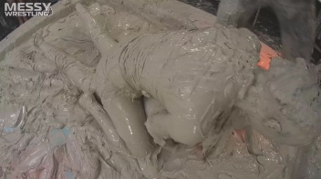 Messy Wrestling: 2 Power Packed Audience Mud Brawl Blasts Them All! Let's Get Messyyyyyyy!!! Screencap 33 on www.sinx.com