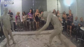 Messy Wrestling: 2 Power Packed Audience Mud Brawl Blasts Them All! Let's Get Messyyyyyyy!!! Screencap 34 on www.sinx.com