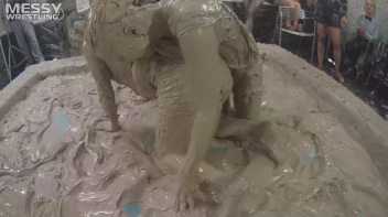 Messy Wrestling: 2 Power Packed Audience Mud Brawl Blasts Them All! Let's Get Messyyyyyyy!!! Screencap 36 on www.sinx.com