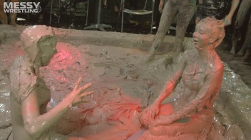Messy Wrestling: 2 Power Packed Audience Mud Brawl Blasts Them All! Let's Get Messyyyyyyy!!! Screencap 42 on www.sinx.com