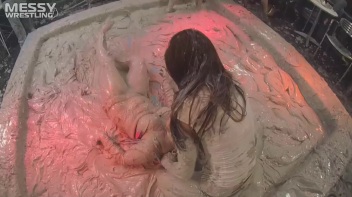 Messy Wrestling: 2 Power Packed Audience Mud Brawl Blasts Them All! Let's Get Messyyyyyyy!!! Screencap 56 on www.sinx.com