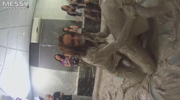 Messy Wrestling: 2 Power Packed Audience Mud Brawl Blasts Them All! Let's Get Messyyyyyyy!!! Screencap 57 on www.sinx.com