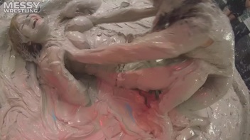 Messy Wrestling: 2 Power Packed Audience Mud Brawl Blasts Them All! Let's Get Messyyyyyyy!!! Screencap 63 on www.sinx.com