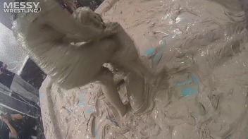 Messy Wrestling: 2 Power Packed Audience Mud Brawl Blasts Them All! Let's Get Messyyyyyyy!!! Screencap 65 on www.sinx.com