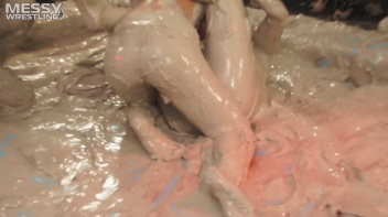 Messy Wrestling: 2 Power Packed Audience Mud Brawl Blasts Them All! Let's Get Messyyyyyyy!!! Screencap 71 on www.sinx.com