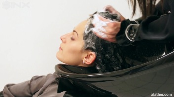 Messy Fun In The Hair Salon - Cam 2 Screencap 9 on www.sinx.com