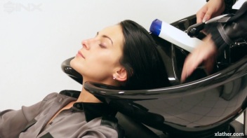 Messy Fun In The Hair Salon - Cam 2 Screencap 1 on www.sinx.com
