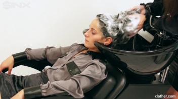 Messy Fun In The Hair Salon - Cam 2 Screencap 11 on www.sinx.com